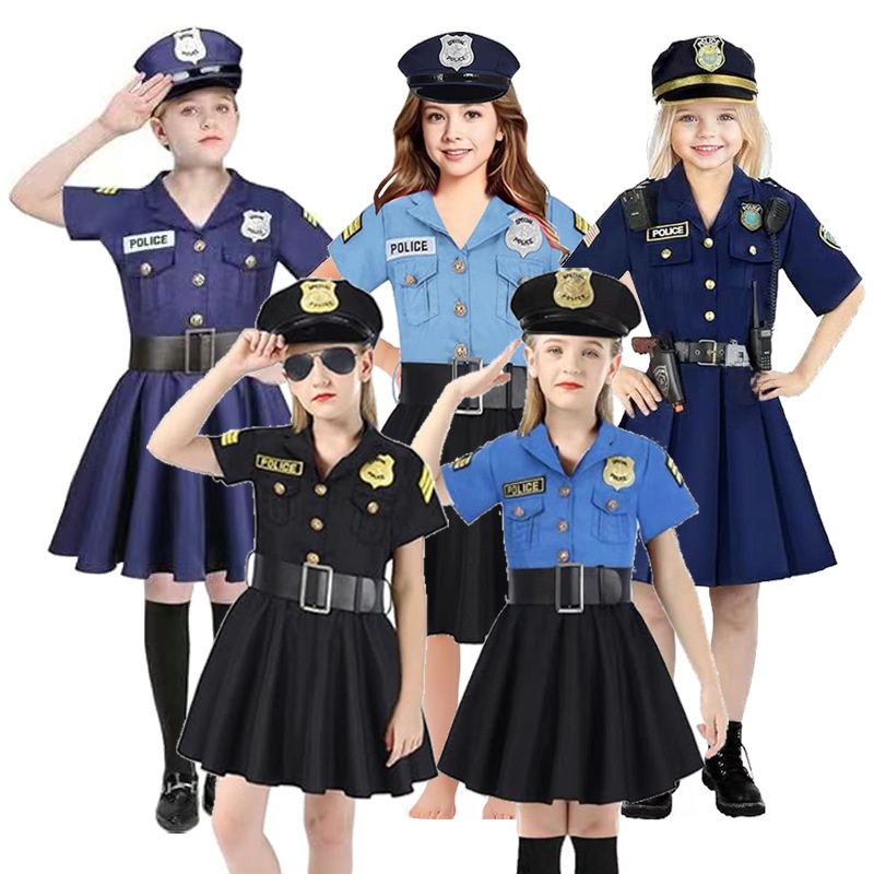 Ethnic Wear In Fashion - Costume da Poliziotto per Bambini Halloween,