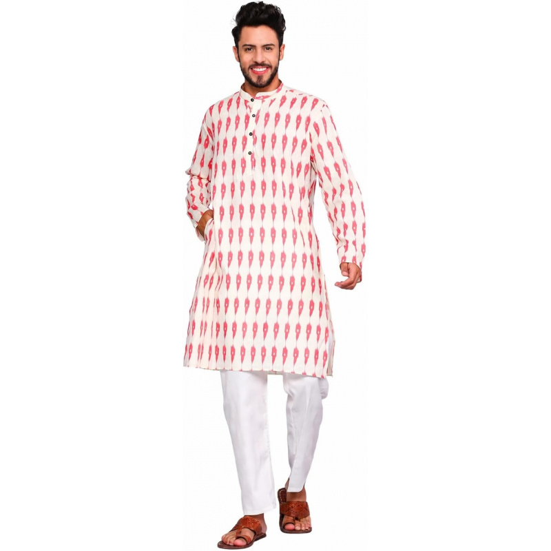 Kurta Men Cotton - Set Kurta Pajama da Uomo in