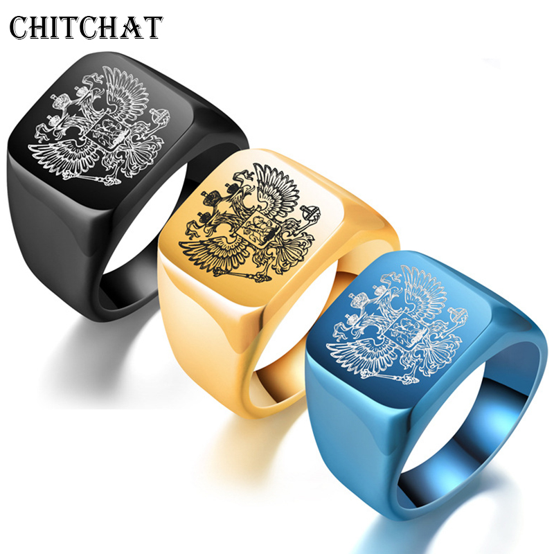 Ethnic Wear Men'S Fashion - Anello da dito con incisione russa