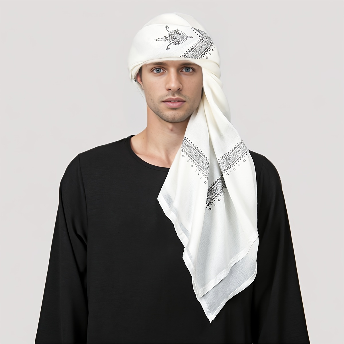 Ethnic Wear Men'S Fashion - Foulard Etnico Retrò da Uomo, Bandana