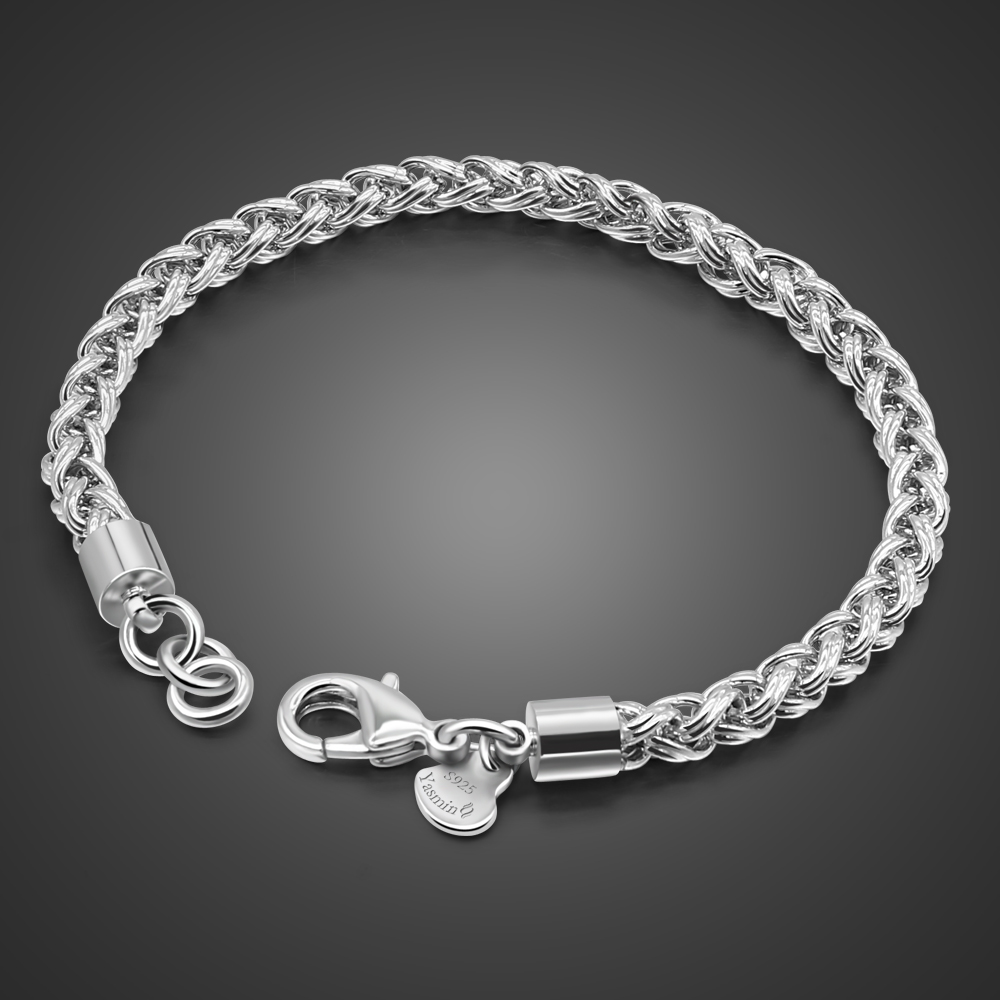 Ethnic Wear In Fashion - Bracciale da uomo in argento sterling