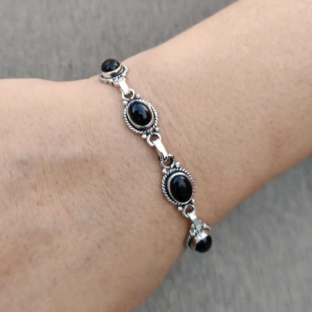 Ethnic Wear Men'S Fashion - Bracciali Gotici Bohemien in Argento con