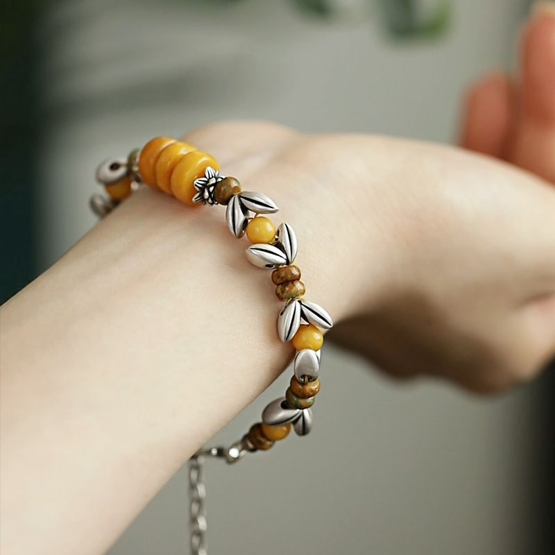 Bracciale Giallo con Perline R - Ethnic Wear Fashion Designer recensione e prezzo