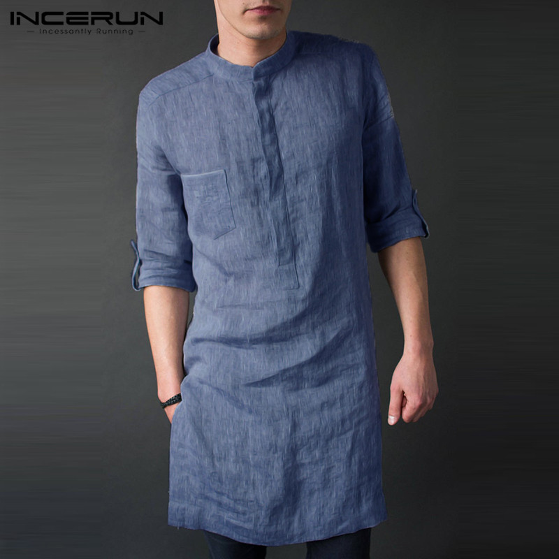 INCERUN Manica Lunga da Uomo M - Kurta Men Cotton recensione e prezzo