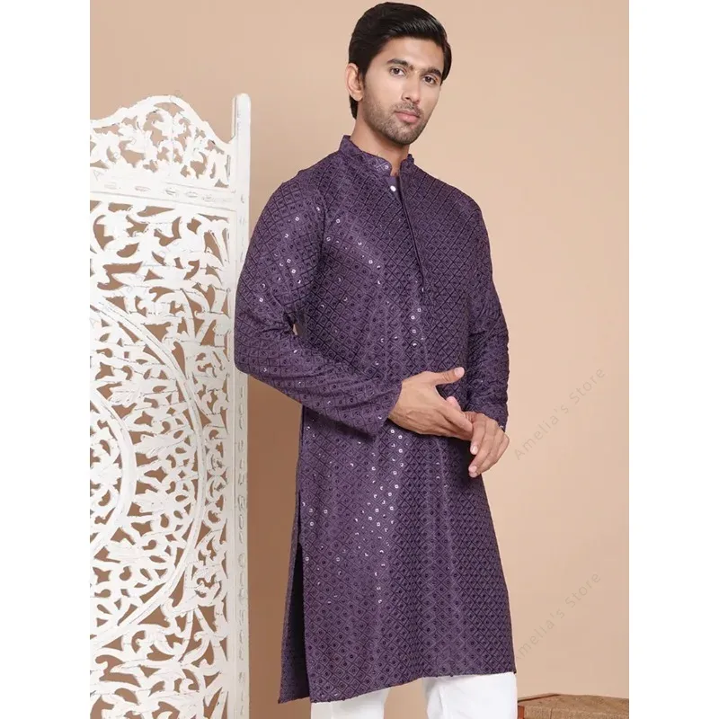 Camicia lunga leggera in coton - Kurta Men Cotton recensione e prezzo