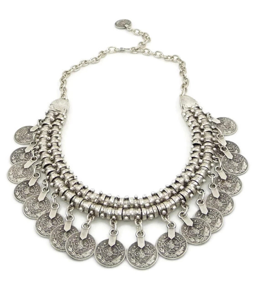 Collana girocollo con moneta v - Ethnic Fashion Pakistan recensione e prezzo