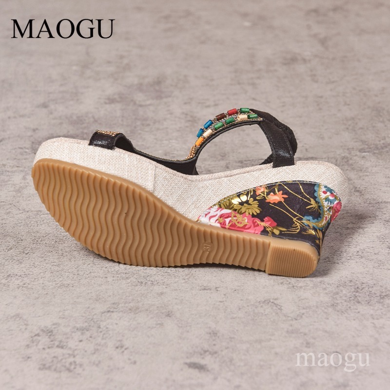 Sandali con Zeppa Floreali Boh - Ethnic Fashion Women recensione e prezzo