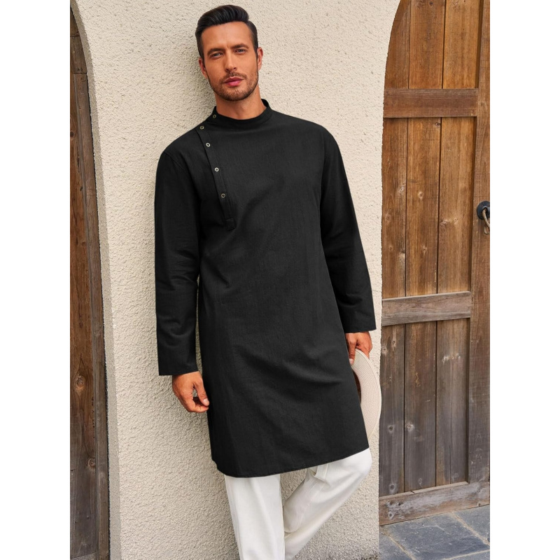 Caftano da Uomo, Tunica a Mani - Kurta Men Cotton recensione e prezzo