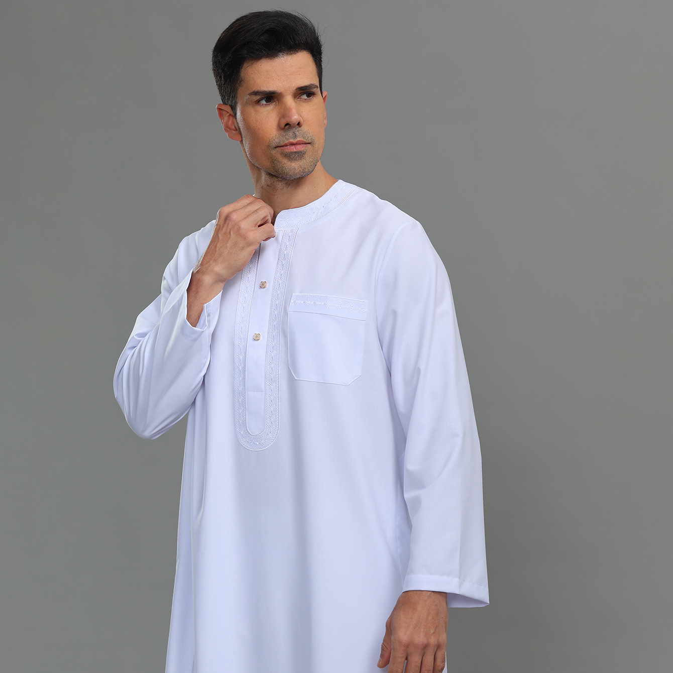 Caftano da Uomo Thobe con Bott - Kurta Men Cotton recensione e prezzo